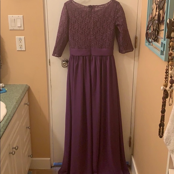 Purple lace formal dress - Picture 3 of 3
